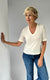 CAROL FINE MERINO V-NECK TOP