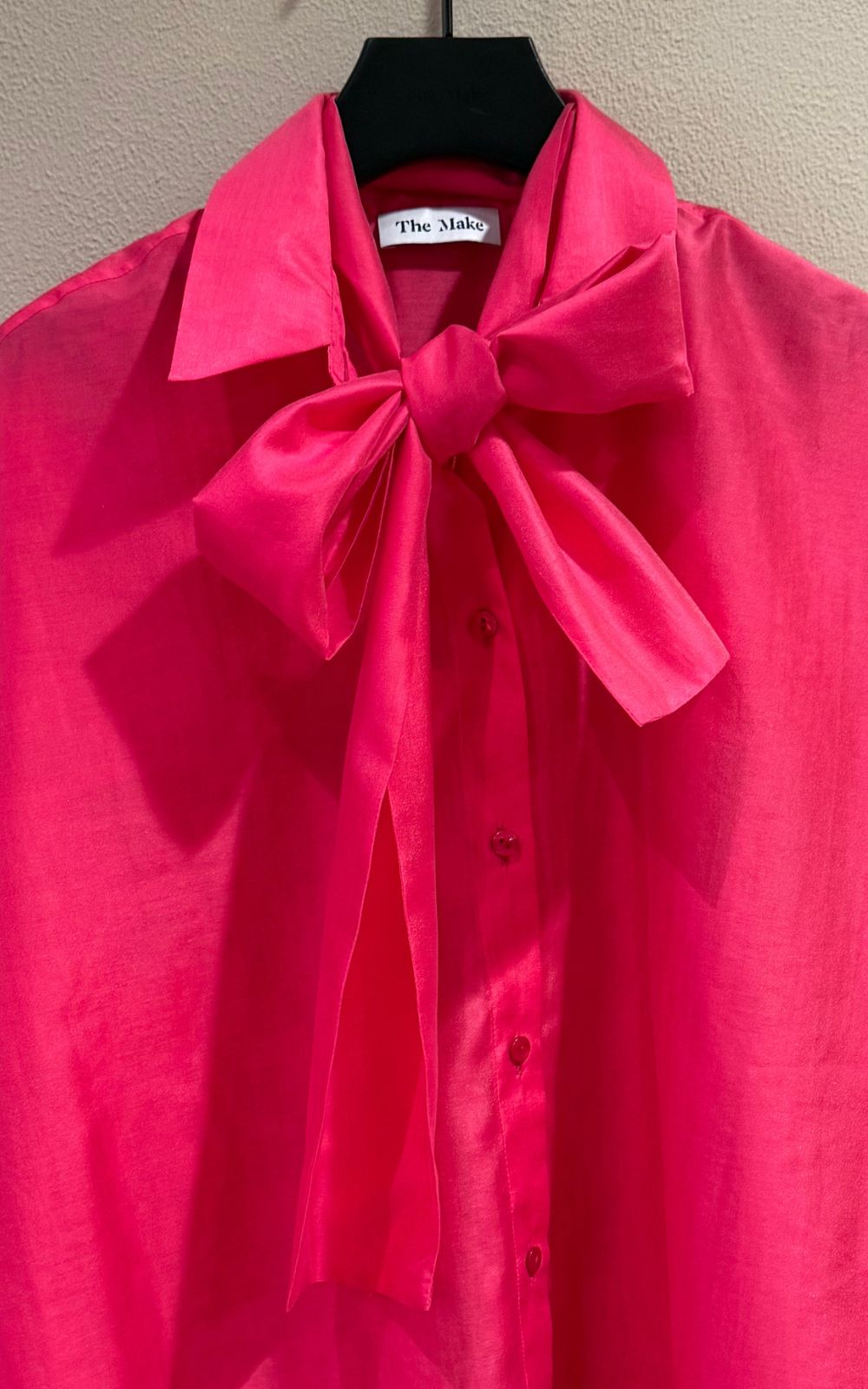 Blouse-watermelon-pink-transparant-lossesjaal-themake