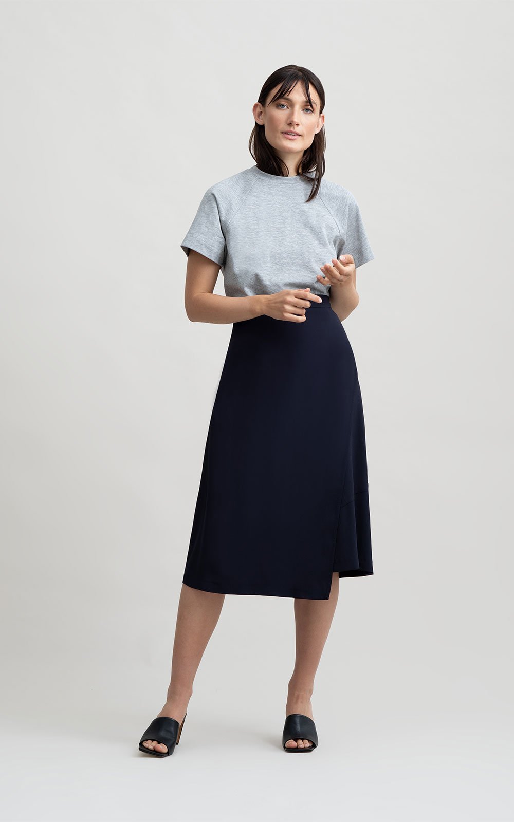 Bodhil skirt pinky nude