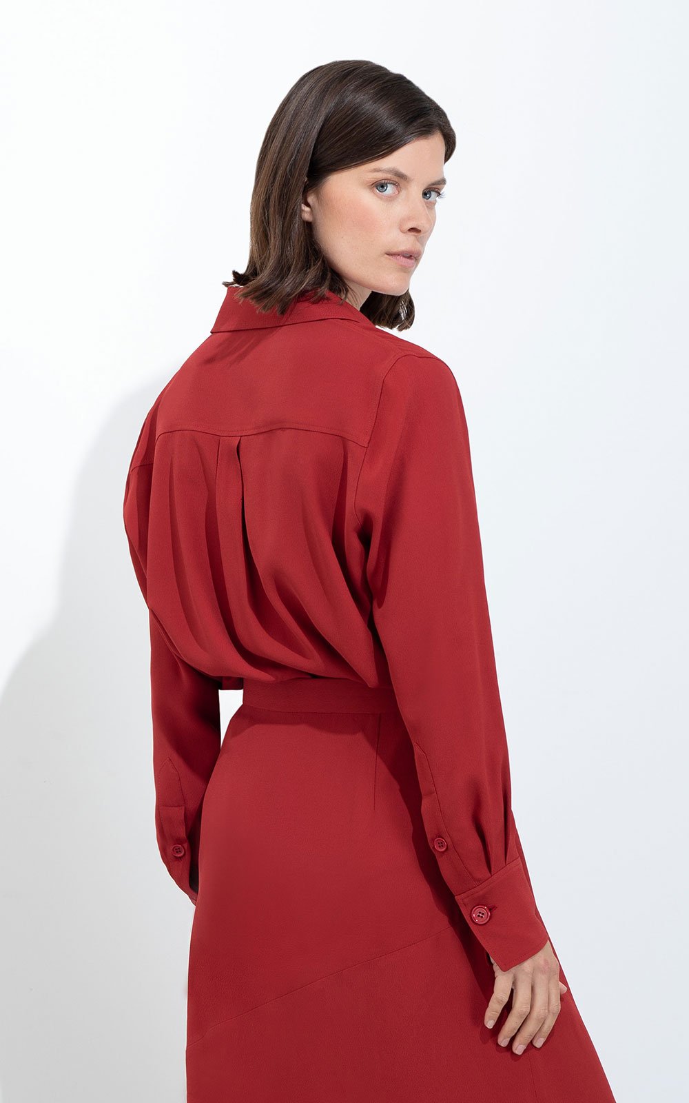 Bojean blouse spicy red