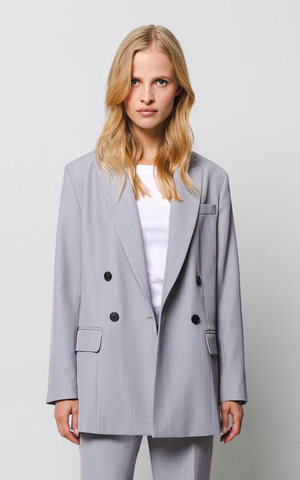 Double breasted blazer - Grey - The Make