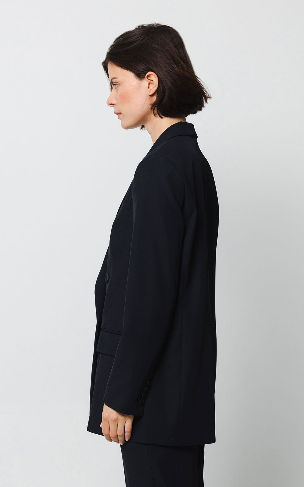 Double breasted blazer navy - The Make 